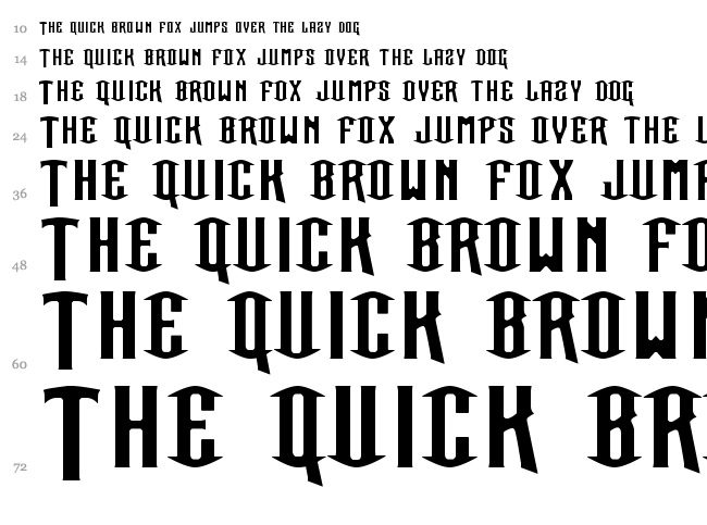 Our Sacred Rights font waterfall